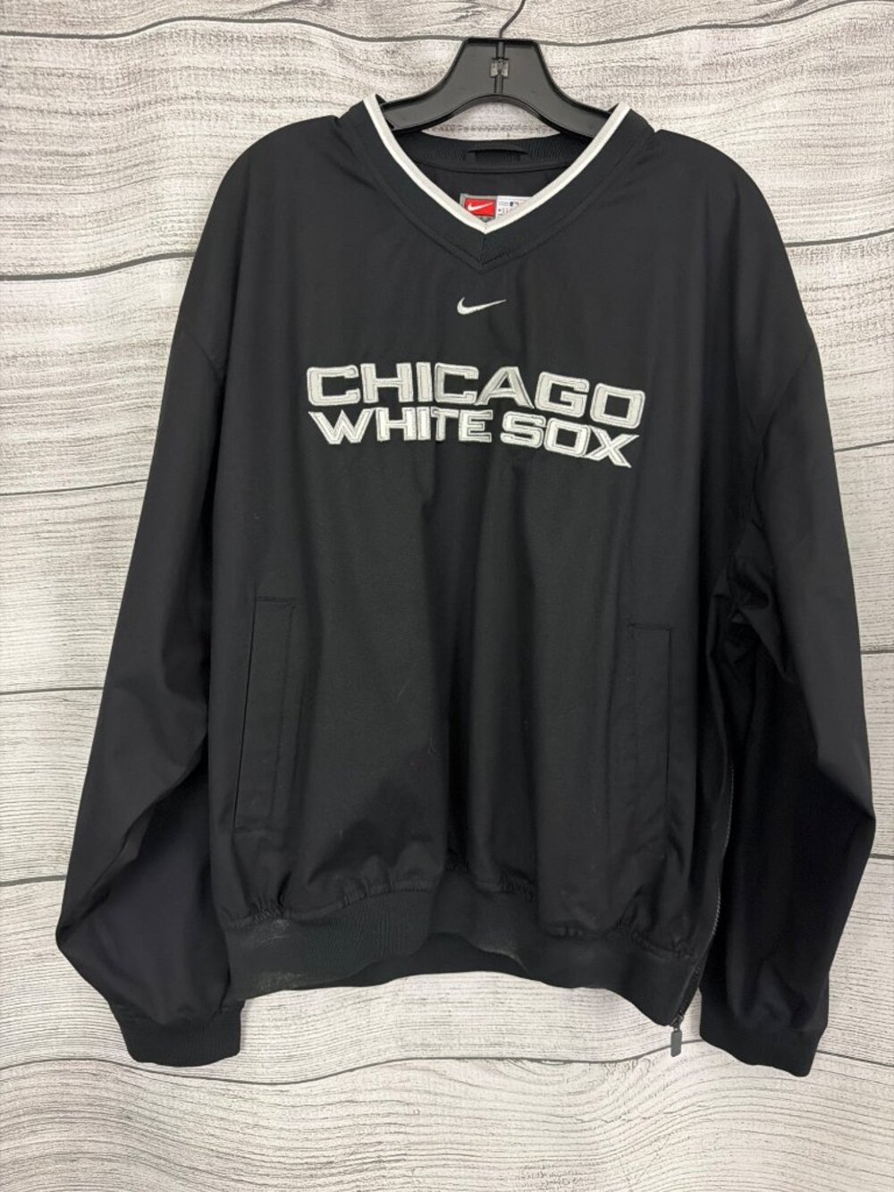 Mens Vintage Nike MLB Chicago White Sox Pullover Windbreaker Size M